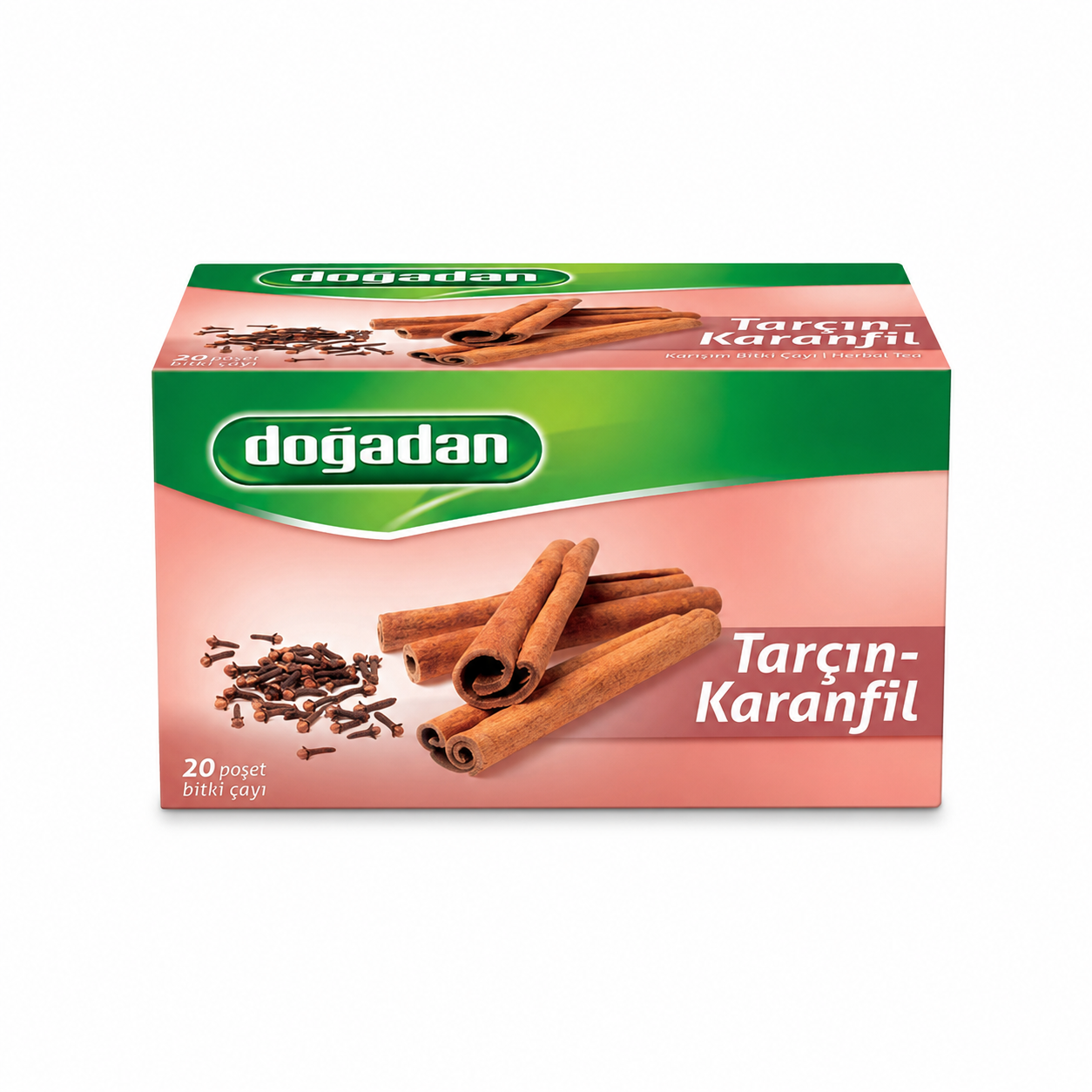 Dogadan Cinnamon Clove Herbal Tea 20 ct Box Dogadan